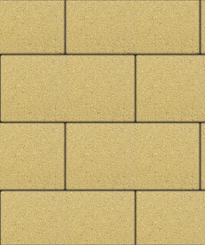 Тротуарная плитка ЛА-ЛИНИЯ, Гранит, Желтый, 600*300, высота 60