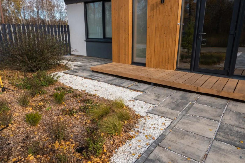 Тротуарная плитка Квадрат, Гладкий, Антрацит, высота 60 мм (500*500)