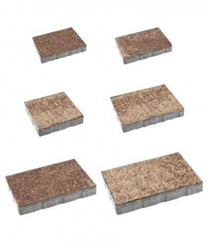 Тротуарная плитка Литос, Гранит, Хаски, высота 60 мм (500*300; 450*300; 300*200; 300*300; 400*300; 300*250)