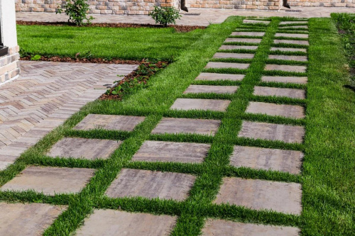 Тротуарная плитка Квадрат, Искусственный камень, Доломит, высота 60 мм (500*500)