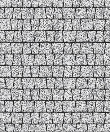 Тротуарная плитка Абрис, Мрамор, Белый с черным, высота 60 мм (71*51*89; 81*62*89; 91*71*89; 101*81; 111*91)