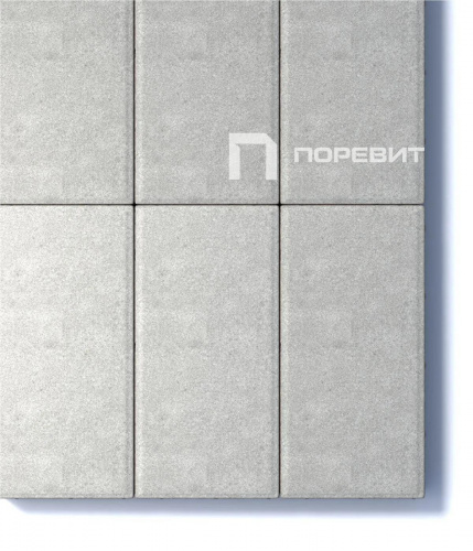 Тротуарная плитка Прямоугольник, Гладкий, Белый, высота 80 мм (600*300)