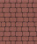 Тротуарная плитка Классико, Гладкий, Красный, высота 40 мм (115*172; 115*115)