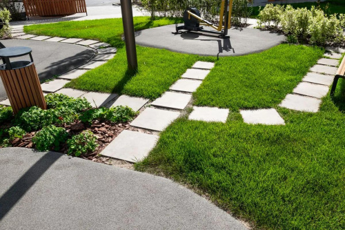 Тротуарная плитка Квадрат, Гладкий, Белый, высота 60 мм (500*500)