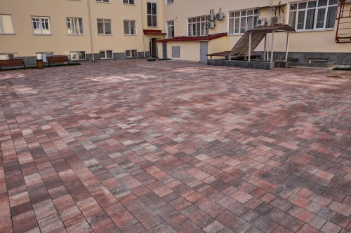 Тротуарная плитка Старый город, Гранит, Клен, высота 60 мм (160*160; 260*160; 160*100)