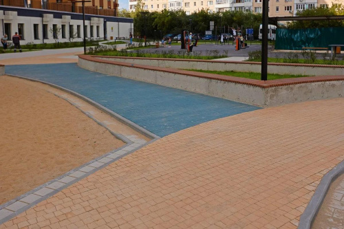 Тротуарная плитка Абрис, Гладкий, Желтый, высота 60 мм (73*91; 83*91; 93*91; 103*91; 113*91)
