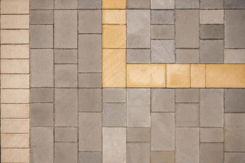 Тротуарная плитка Старый город, Гладкий, Серый, высота 60 мм (160*160; 260*160; 160*100)