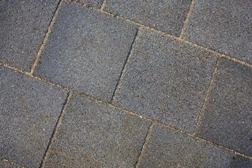 Тротуарная плитка Квадрат, Гранит, Серый, высота 60 мм (300*300)