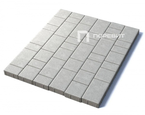 Тротуарная плитка Старый город, Гладкий, Белый, высота 60 мм (160*160; 260*160; 160*100)