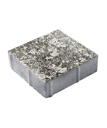 Тротуарная плитка Квадрат, Гладкий, Антрацит, высота 60 мм (300*300)