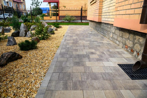 Тротуарная плитка Старый город, Искусственный камень, Доломит, высота 40 мм (160*160; 260*160; 160*100)