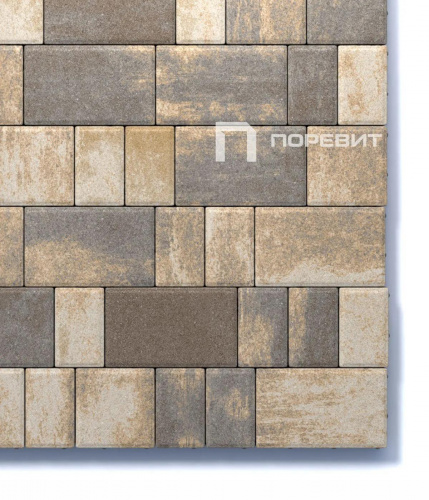 Тротуарная плитка Старый город, Искусственный камень, Доломит, высота 60 мм (160*160; 260*160; 160*100)