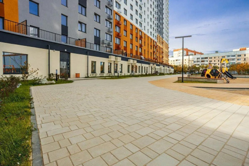 Тротуарная плитка Старый город, Гладкий, Белый, высота 60 мм (160*160; 260*160; 160*100)