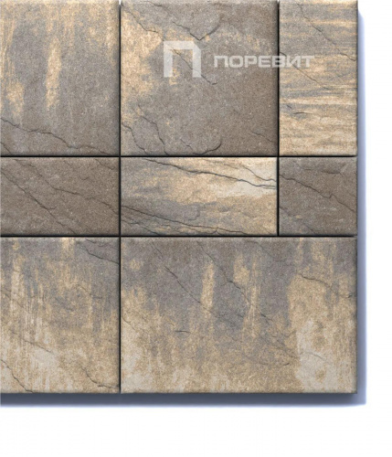 Тротуарная плитка Петра, Искусственный камень, Доломит, высота 60 мм (210*210; 210*420; 420*420; 630*420)