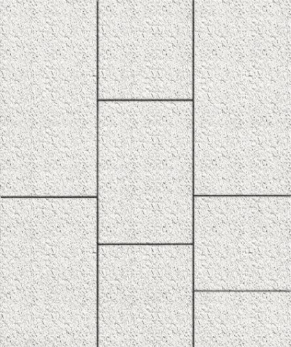 Тротуарная плитка ТРИО, Мрамор, Белый, высота 60 мм (600*300; 300*300; 450*300)