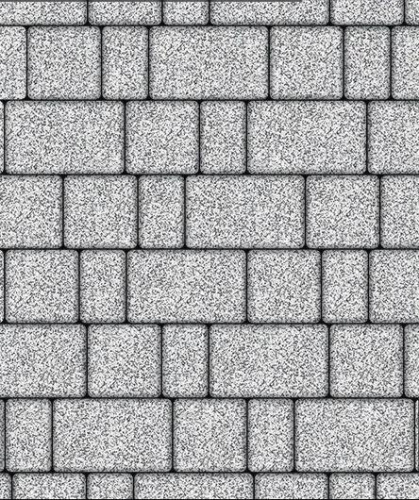 Тротуарная плитка Старый город, Мрамор, Белый с черным, высота 60 мм (160*160; 260*160; 160*100)