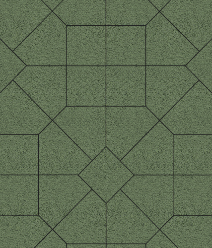 Тротуарная плитка ЛА-ЛИНИЯ, Гранит, Зеленый, 200*280*100, высота 60