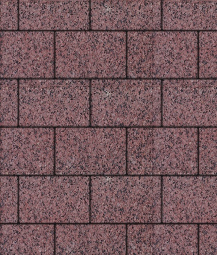 Тротуарная плитка ЛА-ЛИНИЯ, Гранит, Красный с черным, 300*200, высота 80