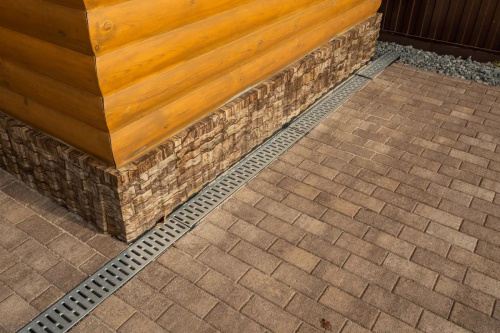 Тротуарная плитка Прямоугольник, Гранит, Хаски, высота 40 мм (100*200)