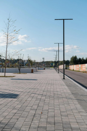 Тротуарная плитка Старый город, Гладкий, Антрацит, высота 80 мм (160*160; 260*160; 160*100)