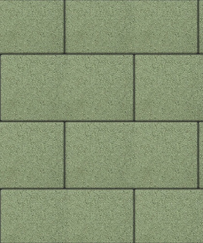 Тротуарная плитка ЛА-ЛИНИЯ, Стандарт, Зеленый, 600*300, высота 80