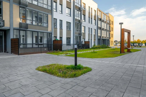 Тротуарная плитка Литос, Гладкий, Серый, высота 60 мм (500*300; 450*300; 300*200; 300*300; 400*300; 300*250)