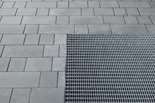 Тротуарная плитка Старый город, Гладкий, Серый, высота 60 мм (160*160; 260*160; 160*100)