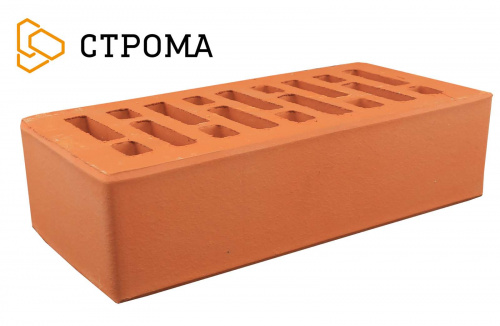 Кирпич бордо гладкий пустотелый одинарныйпо цене 47.33 руб./шт