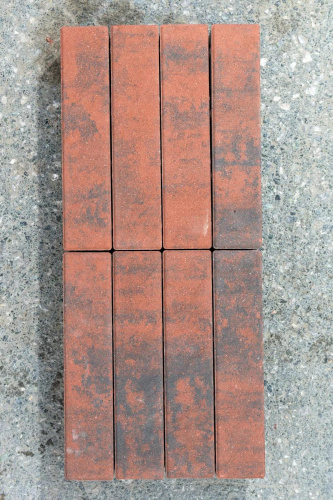 Тротуарная плитка Паркет, Гладкий, Клинкер, высота 80 мм (360*80)