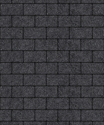 Тротуарная плитка ЛА-ЛИНИЯ, Стоунмикс, Черный, 100*200, высота 80