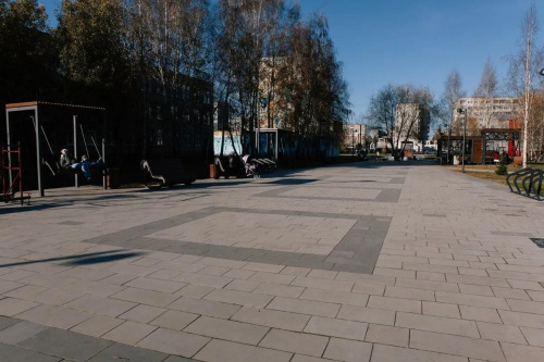 Тротуарная плитка ТРИО, Гладкий, Серый, высота 60 мм (600*300; 300*300; 450*300)