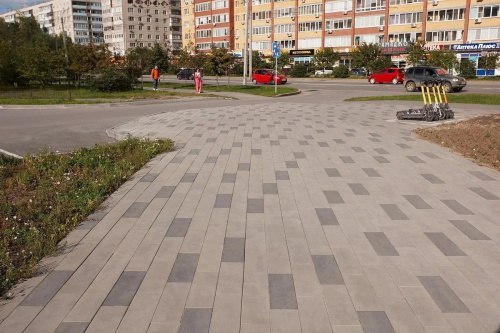 Тротуарная плитка Паркет, Гладкий, Черный, высота 80 мм (600*200)