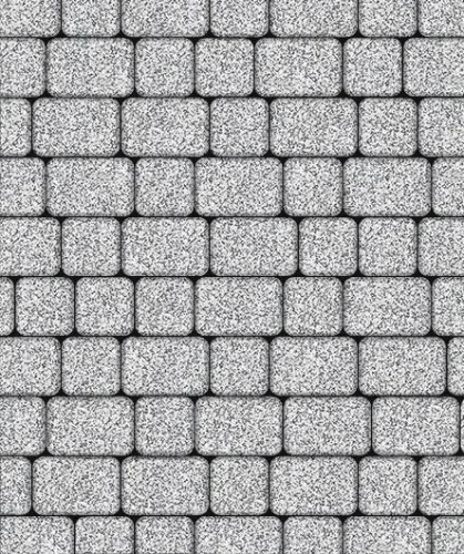 Тротуарная плитка Классико, Мрамор, Белый с черным, высота 40 мм (115*172; 115*115)