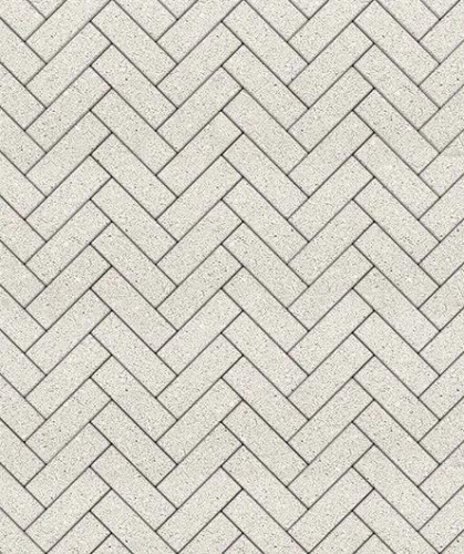 Тротуарная плитка Паркет, Гранит, Белый, высота 60 мм (180*60)