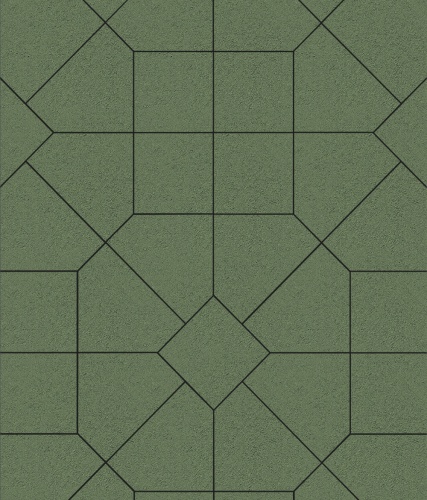 Тротуарная плитка ЛА-ЛИНИЯ, Стандарт, Зеленый, 200*280*100, высота 60