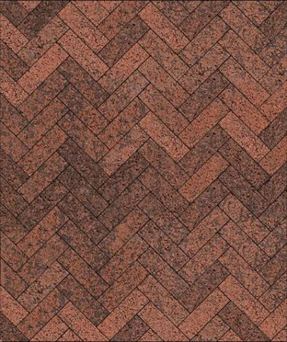 Тротуарная плитка Паркет, Гладкий, Клинкер, высота 60 мм (180*60)