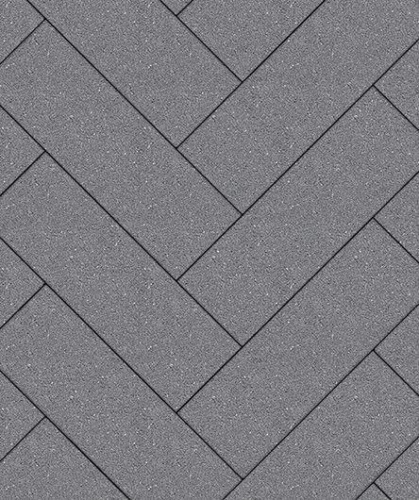 Тротуарная плитка Паркет, Гладкий, Серый, высота 80 мм (360*80)