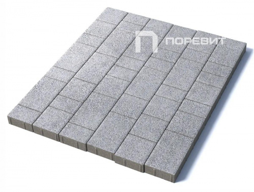 Тротуарная плитка Старый город, Гранит, Белый, высота 60 мм (160*160; 260*160; 160*100)