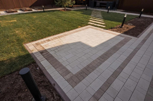 Тротуарная плитка Старый город, Гладкий, Белый, высота 60 мм (160*160; 260*160; 160*100)