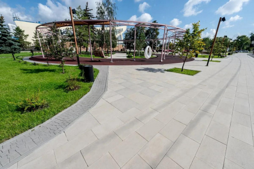 Тротуарная плитка Абрис, Гладкий, Серый, высота 60 мм (73*91; 83*91; 93*91; 103*91; 113*91)