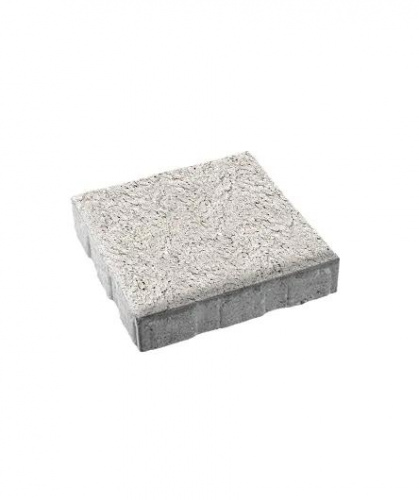 Тротуарная плитка Квадрат, Мрамор, Белый, высота 60 мм (500*500)