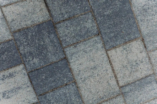 Тротуарная плитка Старый город, Гранит, Антрацит, высота 60 мм (160*160; 260*160; 160*100)