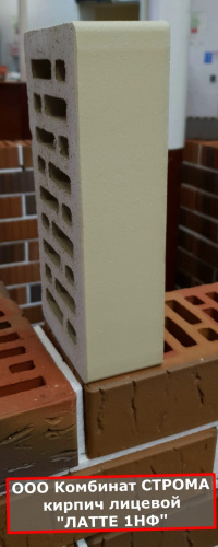 Кирпич латте гладкий пустотелый одинарныйпо цене 56.70 руб./шт