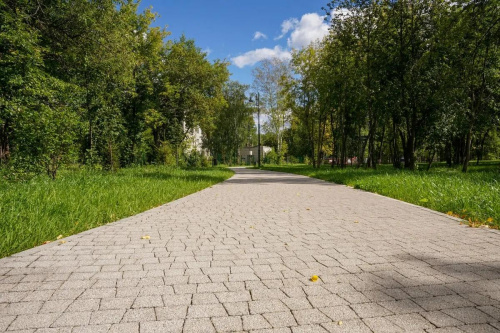 Тротуарная плитка Абрис, Гранит, Белый, высота 60 мм (73*91; 83*91; 93*91; 103*91; 113*91)