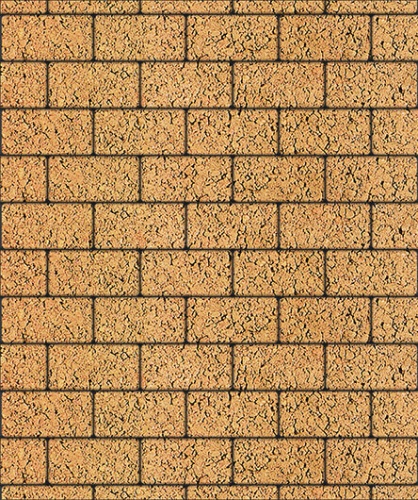 Тротуарная плитка ЛА-ЛИНИЯ, Листопад, Сахара, 100х200, высота 60