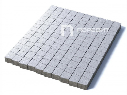 Тротуарная плитка Абрис, Мрамор, Белый, высота 60 мм (73*91; 83*91; 93*91; 103*91; 113*91)