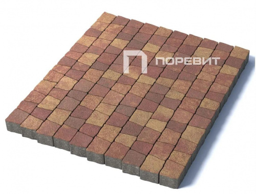 Тротуарная плитка Абрис, Гранит, Осень, высота 60 мм (73*91; 83*91; 93*91; 103*91; 113*91)