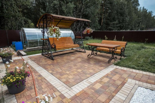 Тротуарная плитка Прямоугольник, Искусственный камень, Степняк, высота 60 мм (100*200)