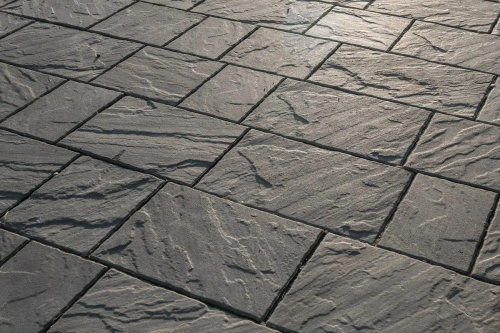 Тротуарная плитка Литос, Гладкий, Серый, высота 60 мм (500*300; 450*300; 300*200; 300*300; 400*300; 300*250)