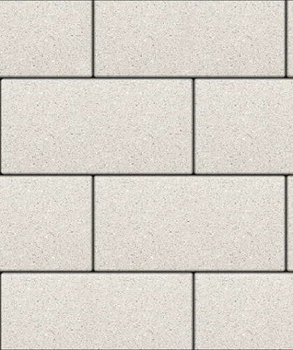 Тротуарная плитка ЛА-ЛИНИЯ, Стандарт, Белый, 600*300, высота 80